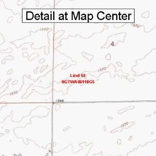  USGS Topographic Quadrangle Map   Lind SE, Washington 
