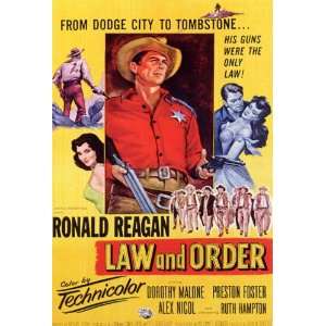  Law and Order (1953) 27 x 40 Movie Poster Style A