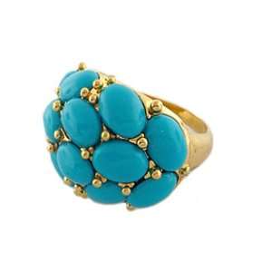  Turquoise Color Stone Ring (Size 6) Puresplash Jewelry