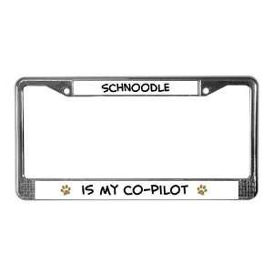  Co pilot Schnoodle Pets License Plate Frame by  