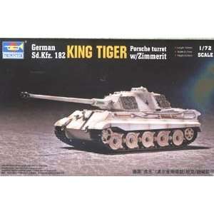   Tiger Tank W/zimmerit (Porsche Turret) 1 72 Trumpeter Toys & Games