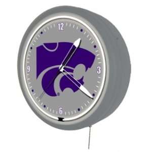  Kansas State Wildcats Jumbo Neon Clock