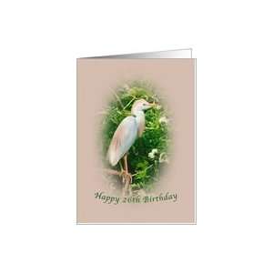  26th Birthday Card with Cattle Egret Card Toys & Games