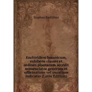  Enchiridion botanicum, exhibens classes et ordines 