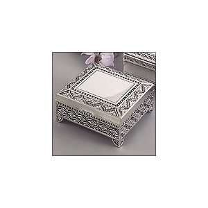 Deco Box, Silver Plate & Velvet Lining 