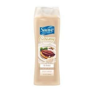 Suave Naturals Creamy Cocoa Butter & Shea Body Wash 12 Fl Oz (Pack of 