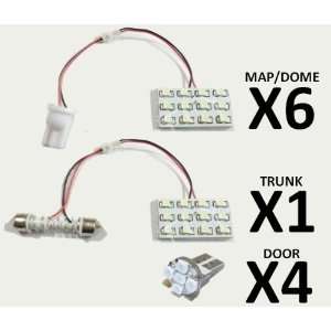 White 11 Lights LED Interior Package 104 LEDs Total Toyota Sienna 2004 