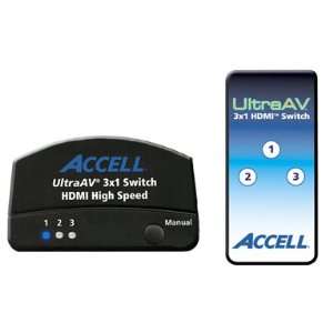    UltraAV 3 x 1 HDMI 1.3 Audio/Video Switch Y69291 Electronics
