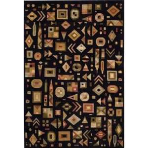  Capel   Crystalle   Abstract Area Rug   8 x 11   Black 