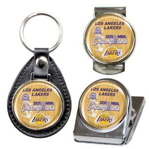   2010 NBA Champ Key Chain, Money Clip & Magnet Set