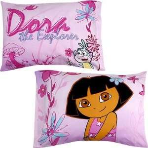  Nickelodeon Dora the Explorer Playful Garden Pillowcase 