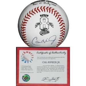  Cal Ripken Jr. Autographed #8 Logo MLB Baseball Sports 