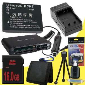  Battery Kit for Panasonic Lumix DMC FP5, DMC FH27, DMC 