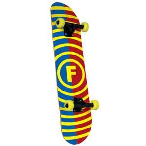 Foundation Vertigo Split Yellow Complete Skateboard  
