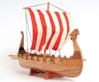 Drakkar Dragon Viking Wood Ship Model Boat 25 Sailboat  