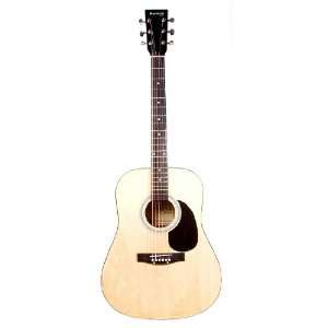  Huntington Full Size Dreadnought Acoustic Guitar Natural 