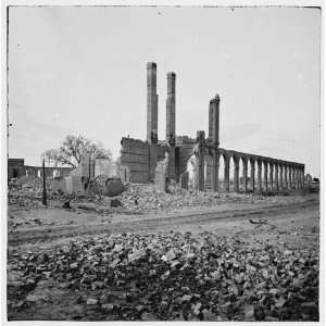  South Carolina. Ruins of north Eastern Railroad depot