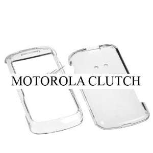  MOTOROLA CLUTCH i465 CLEAR TRANSPARENT HARD CASE COVER 