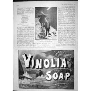   1904 ADVERTISEMENT VINOLIA SOAP SNOWBALL FIGHT HASSALL