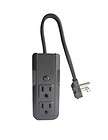 Power On The Go 3 Outlet Mini Travel Surge Protector