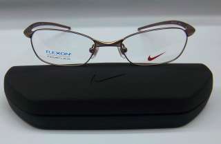 NEW NIKE VISION Nike 4101 (278) Light Matte Brown Eyeglass Frames 