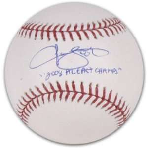   Bartlett Autographed Baseball with 2008 AL East Champs Inscription