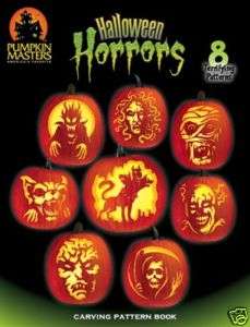 NEW  Halloween Horrors Pumpkin Carving Pattern Book  