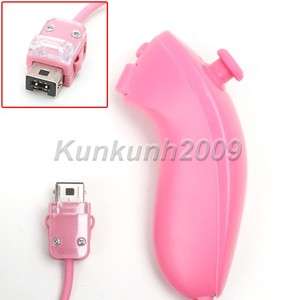 New Pink Nunchuck Game Controller for Nintendo Wii  