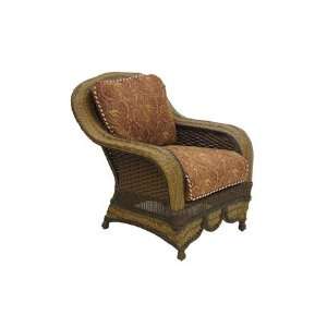   Royal Palm Wicker Cushion Arm Patio Lounge Chair Patio, Lawn & Garden