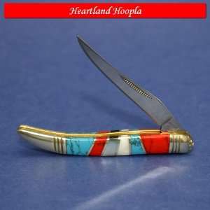  Rough Rider Stoneworx Small Toothpick Knife With Turquoise 