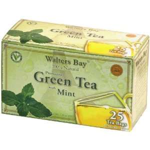 Walters Bay & Company Green Tea with Mint Bags in a Laminated 