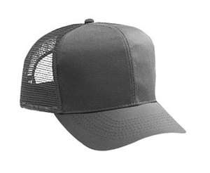 NEW Grey Low Profile Pro Style Mesh Back Caps   Trucker Hat   FREE 
