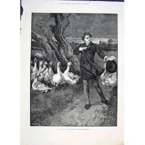  Village Roscius Private Theatricals Theatre Geese 1883 