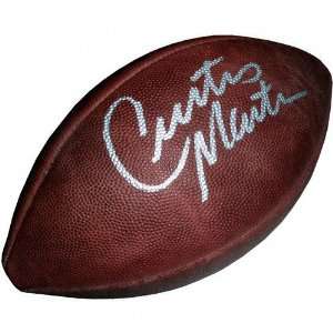Curtis Martin Autographed Football