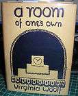 Virginia Woolf A Room Of Ones Own 1929 HC DJ 1st ed 4th prt