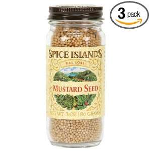Spice Islands Mustard, Whole, 3 Ounce (Pack of 3)  Grocery 