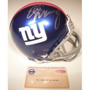  Eli Manning Autographed New York Giants Riddell Mini 