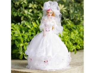   Handmake Princess Wedding Party Dress Grows For Barbie Gift  