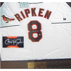 Cal Ripken Jr. Baltimore Orioles Framed Autographed Authentic Jersey
