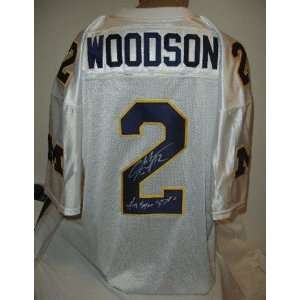  Charles Woodson Michigan Wolverines Autographed White 