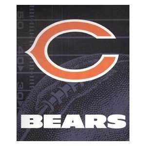  Chicago Bears 50x60 inches Plush Tailgater Throw Blanket 