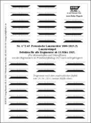 72 65 Prussian Lancers 1800 1815 (5)   Regular pattern for all 