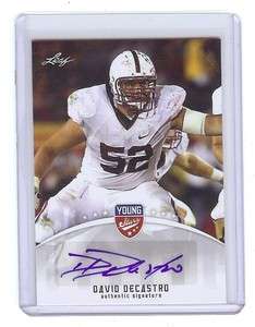 DAVID DeCASTRO   Steelers   Stanford   2012 Leaf Young Stars 
