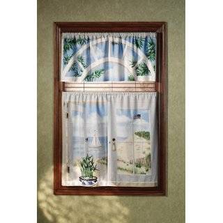 Seashore Window Art Tier Curtains