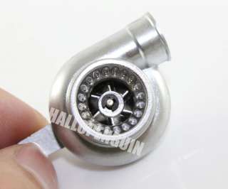 Hot metal Spinning Turbo keychain Ring Silver Color  