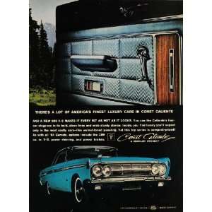  1963 Ad Comet Caliente Ford Mercury Car 289 V 8 Engine 