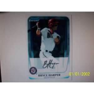 2011 Bowman Chrome Prospects Bryce Harper XRC/Extended Rookie Card 