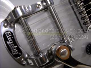 WINTER GUITAR SALE Alden Silver Sparkle Top with BIGSBY & HARDSHELL 