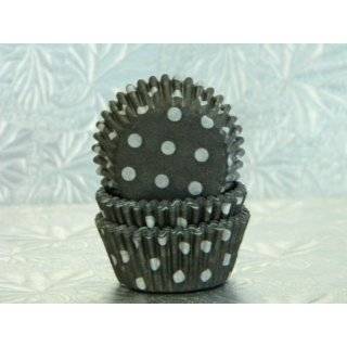Mini Black White Polka Dot Cupcake Cups Baking Liners 100 count