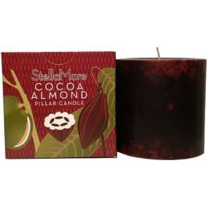  Stella Mare Cocoa Almond Soy 3 X 3 Pillar Candle